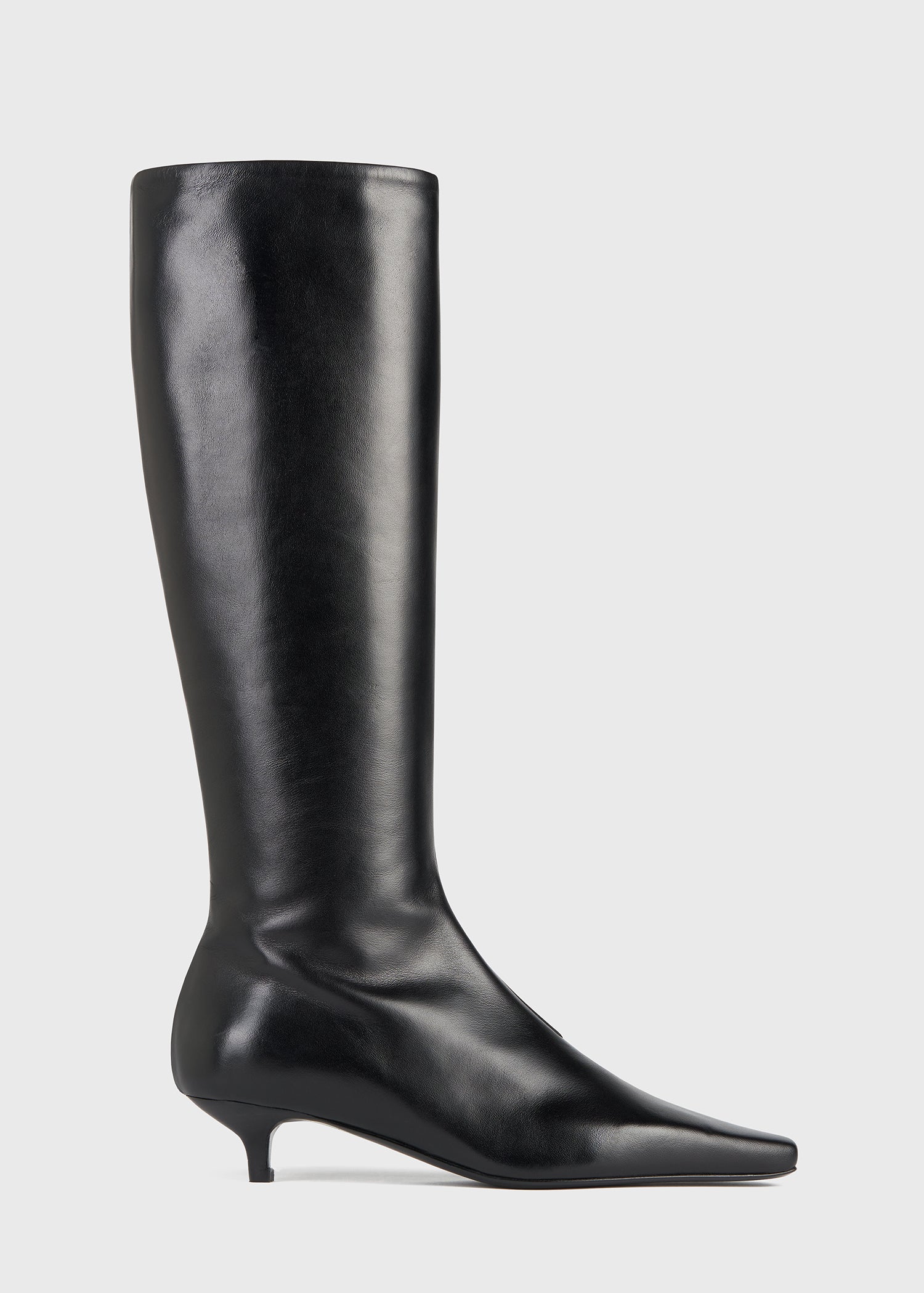 Knee high slim fit boots cheap