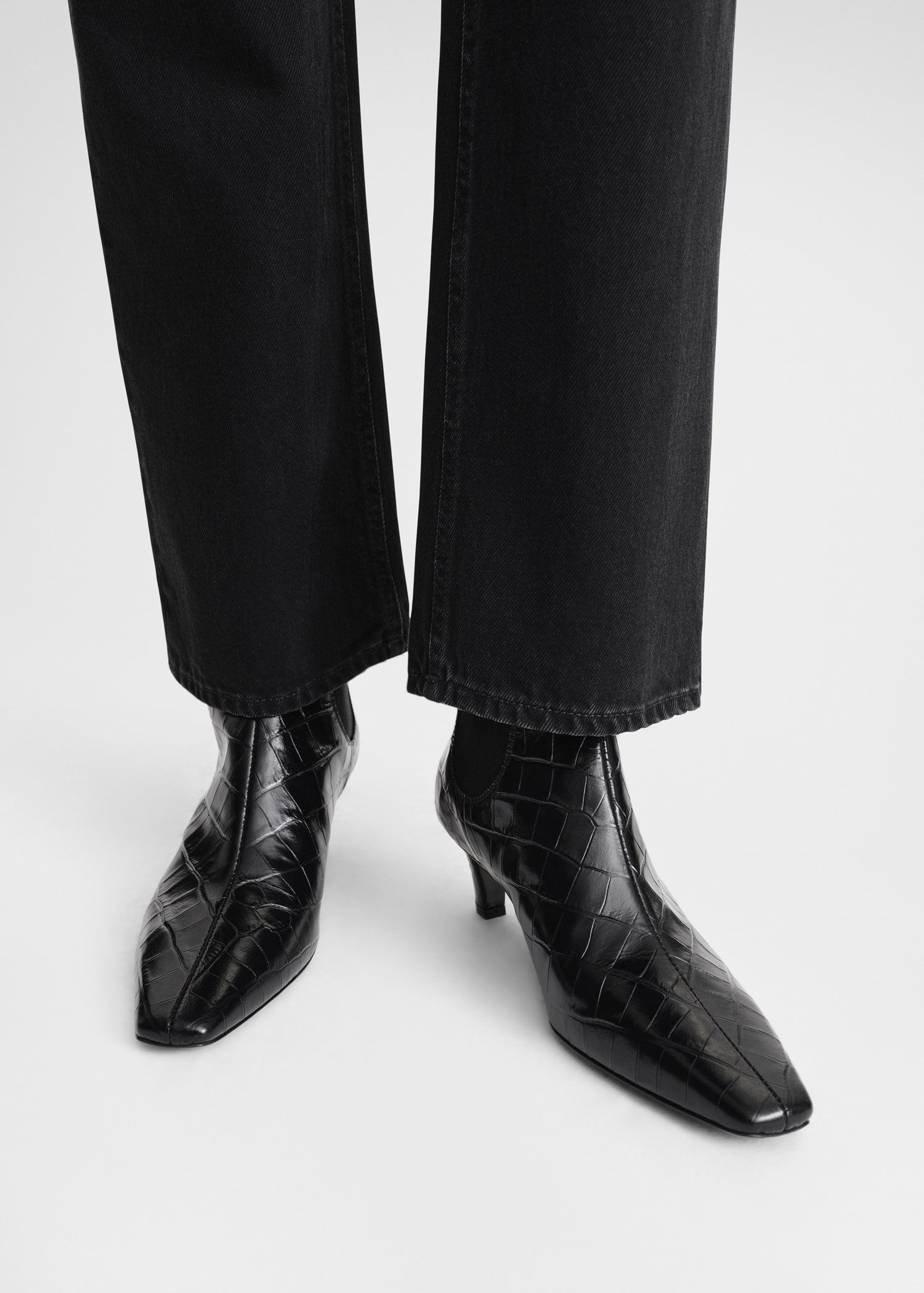 Boots medium heel best sale