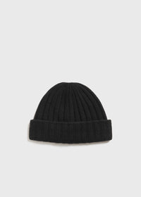 Cashmere beanie black