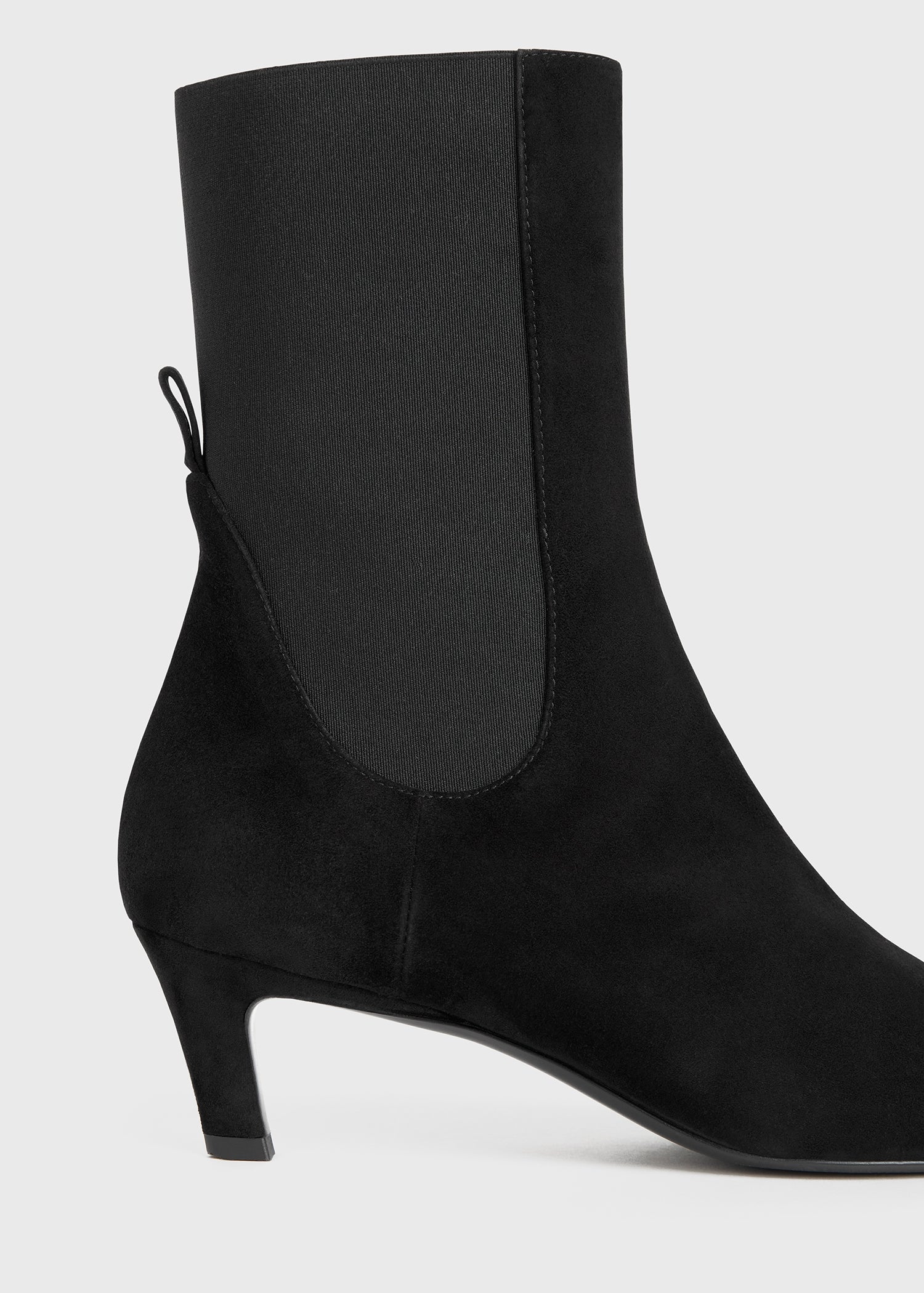 Suede mid heel boots clearance