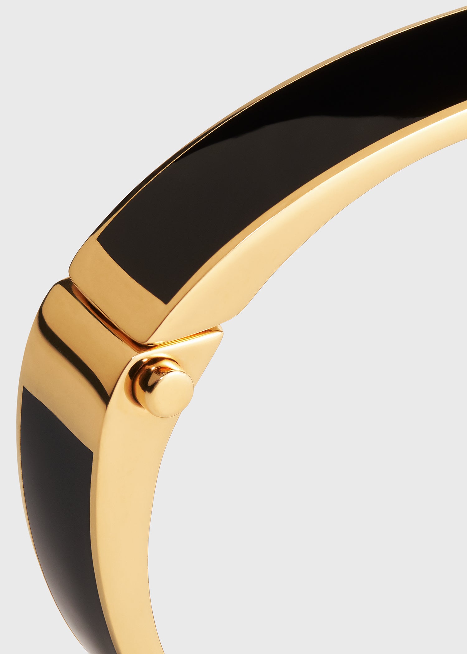 Signature bracelet black gold TOTEME
