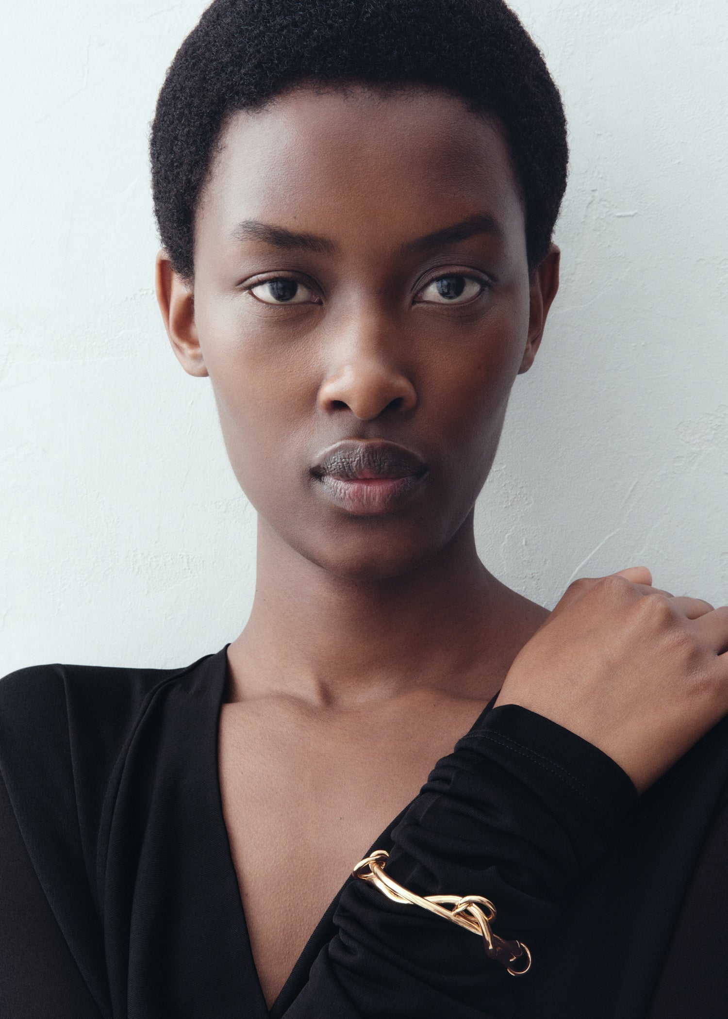 Swirl cuff gold