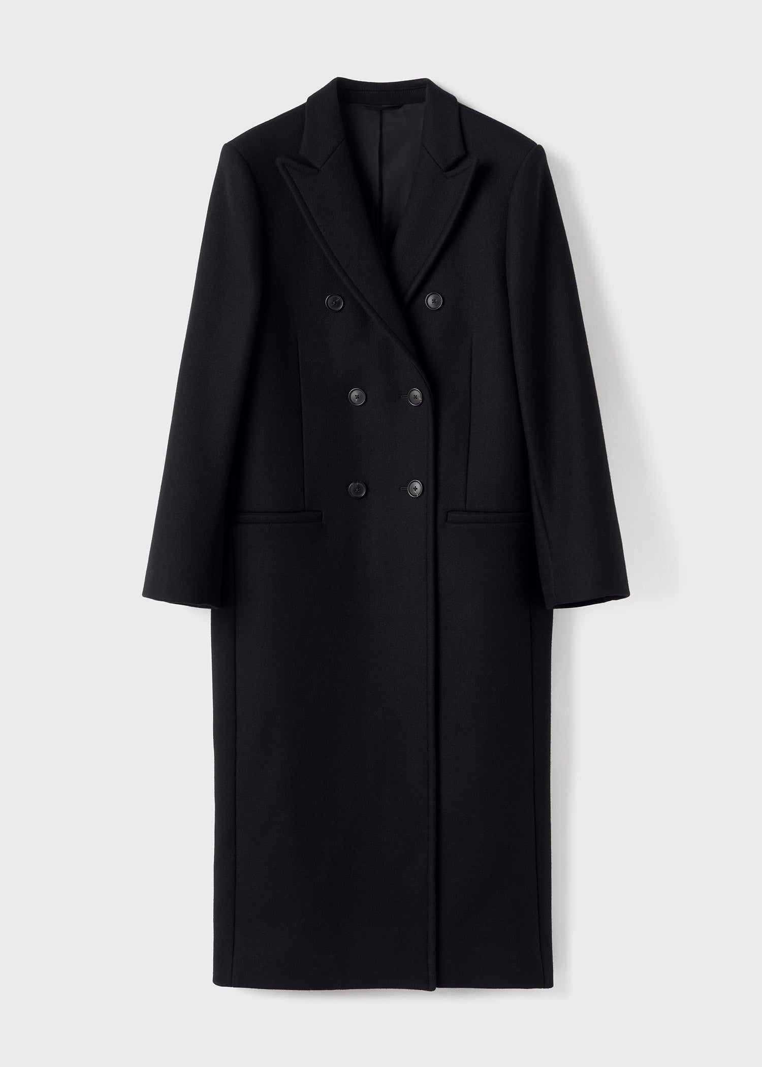 Tailored coat black on sale