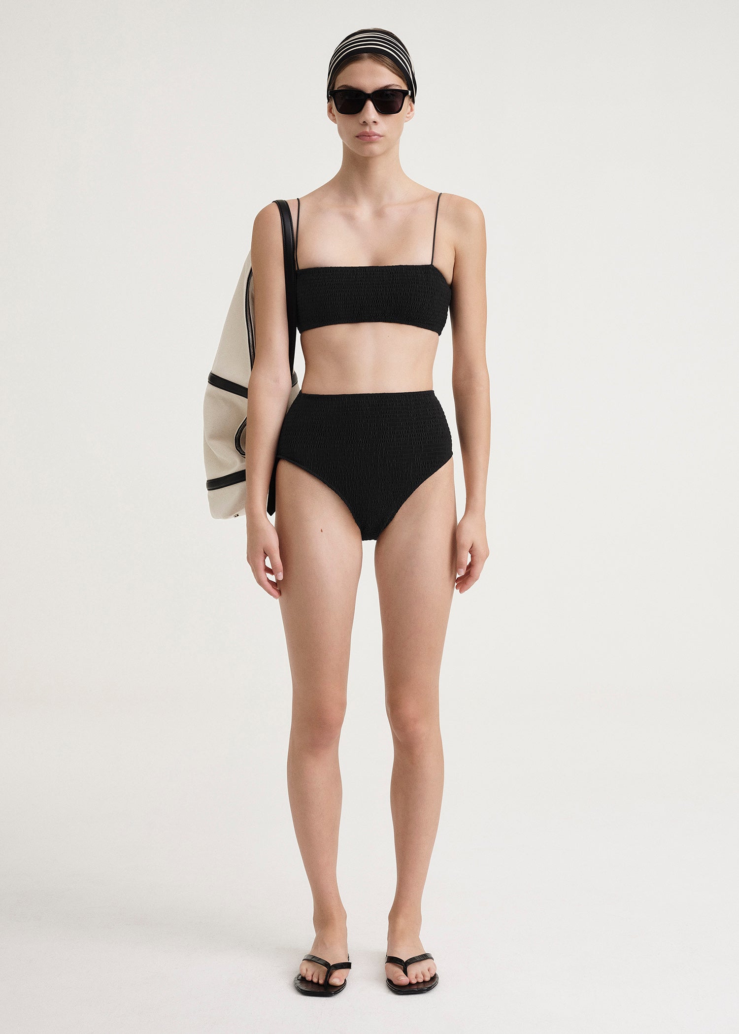 Smocked swimsuit top outlet