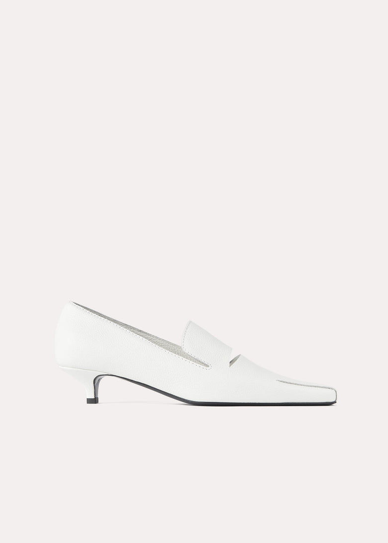 The Cutout Kitten Loafer off-white
