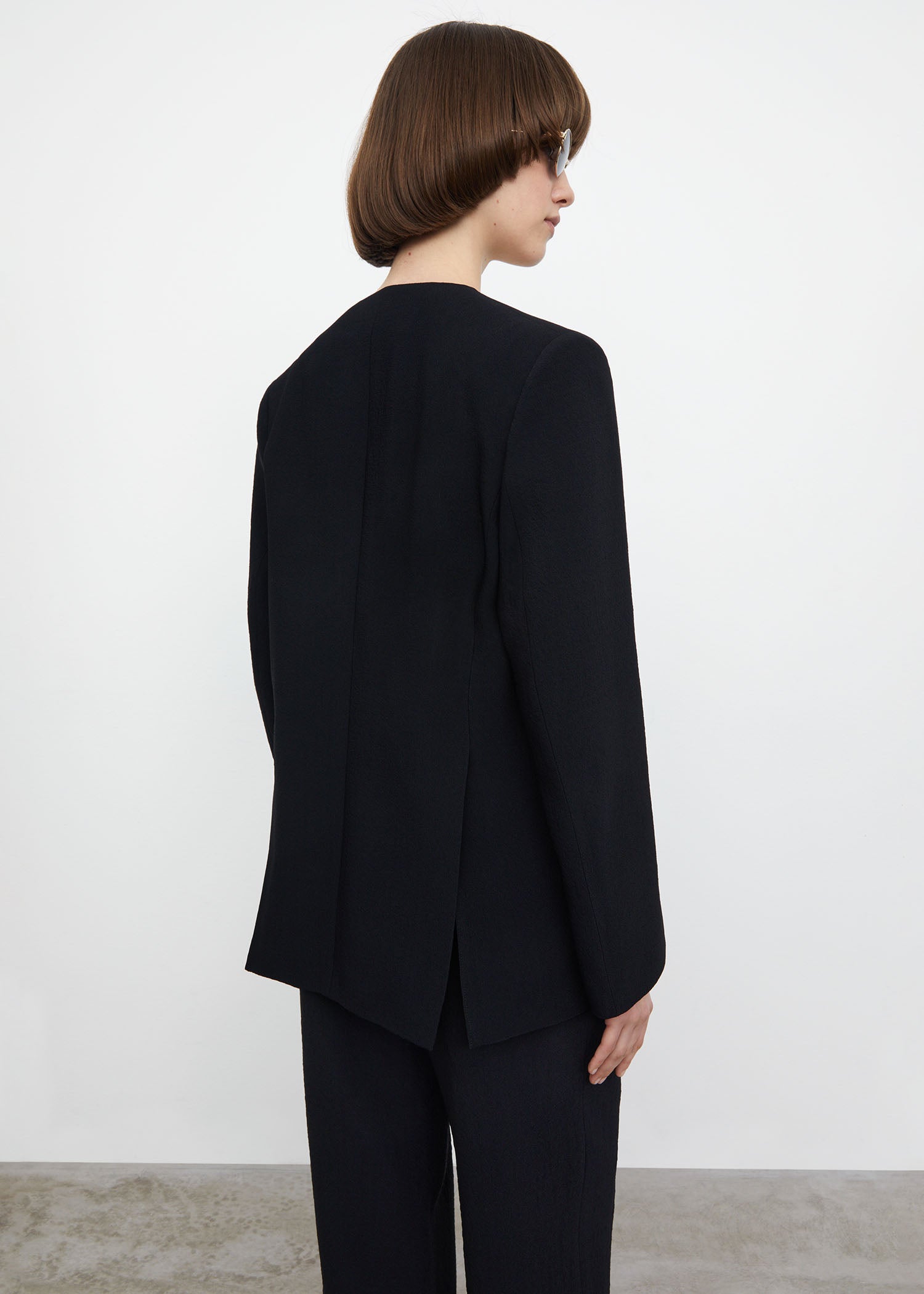 Double vented blazer top